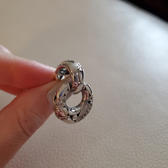 Drop earings with hoops - Picture 6 of 6